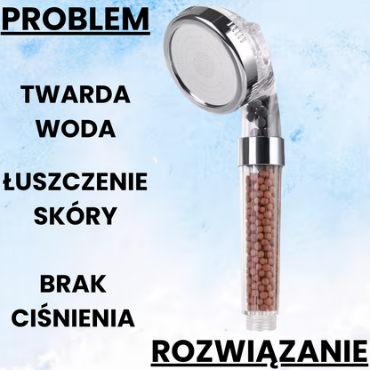 Aquavia™ – Głowica Prysznicowa z Filtrem Mineralnym i trybem masażu